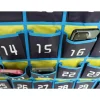 Hanging 36-Pocket Cell Phone Storage Classroom Organizer, 37-13/16” x 26-7/16”, Blue/Yellow