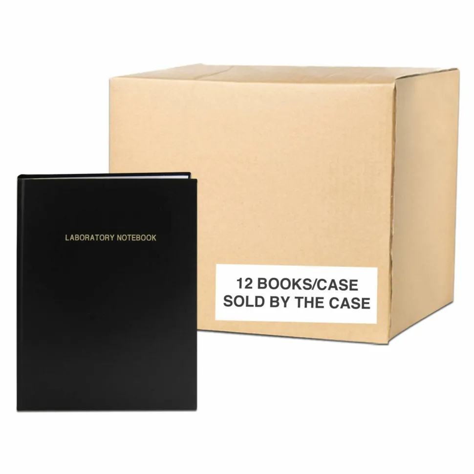Hard Cover Lab Book, 4x4 Graph, 144 Pages, Case of 12