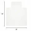 Hard Floor Chair Mat, Wide Lip, 45" x 53", Clear, OD76600