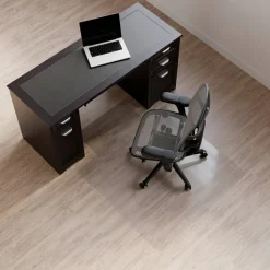 Hard Floor Chair Mat, Wide Lip, 45" x 53", Clear, OD76600