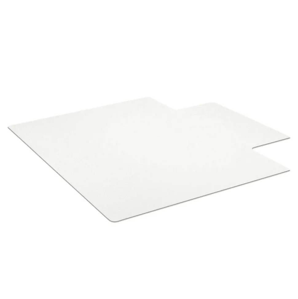 Hard Floor Chair Mat, Wide Lip, 45" x 53", Clear, OD76600