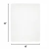 Hard Floor Chair Mat, 46" x 60", Clear