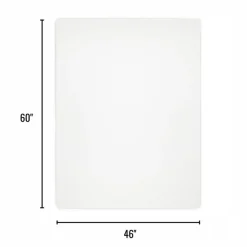 Hard Floor Chair Mat, 46" x 60", Clear