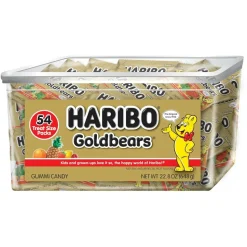 HARIBO Gold Bears, 22.8 Oz, Tub Of 54 Packs