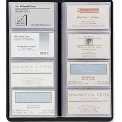 Hazel Westport Card File, 10 3/8" x 4 1/4", Black