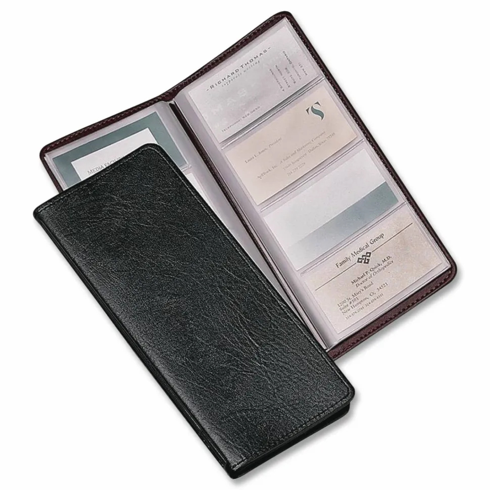 Hazel Westport Card File, 10 3/8" x 4 1/4", Black