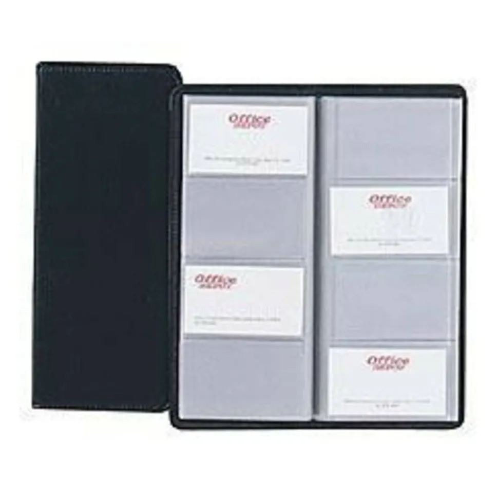 Hazel Westport Card File, 10 3/8" x 4 1/4", Black
