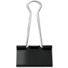 Heavy-Duty Binder Clips, Large, 2" Wide, 1" Capacity, Black, Box Of 48