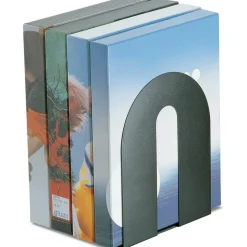 Heavy-Duty Bookends, 10"H x 8"W x 8"D, Black, Set Of 2