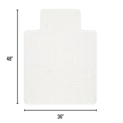 Heavy Duty Chair Mat for Carpet with Lip, Ramped Edge, 36