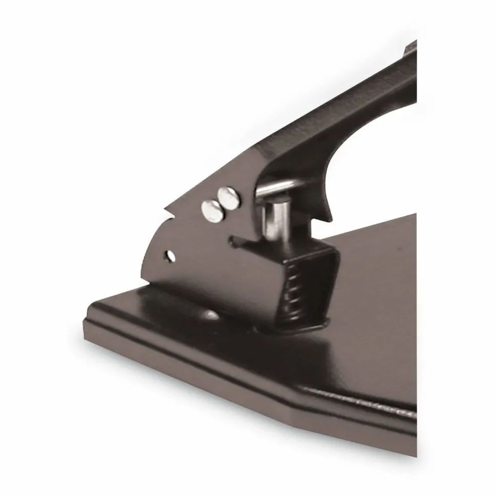 Heavy-Duty 3-Hole Paper Punch, Black