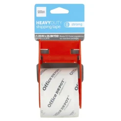 Heavy Duty Shipping Packing Tape With Dispenser, 1.89