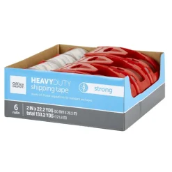 Heavy Duty Shipping Packing Tape With Dispenser, 2