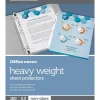 Heavyweight Sheet Protectors, 8-1/2" x 11", Non-Glare, Pack Of 100