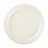 Hefty ECOSAVE Tableware, Plate, Sugarcane, 6.75" dia, White, 30/Pack, 12 Packs/Carton