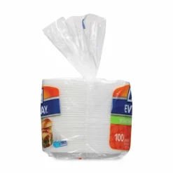Hefty Soak Proof Tableware, Plate, Foam, 8.88
