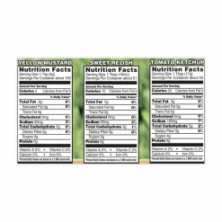 Heinz Ketchup, Mustard and Relish Picnic Pack, 2 Ketchup, Mustard, Relish, 4 Bottles/Carton