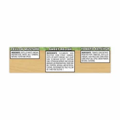 Heinz Ketchup, Mustard and Relish Picnic Pack, 2 Ketchup, Mustard, Relish, 4 Bottles/Carton