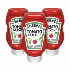 Heinz Tomato Ketchup Squeeze Bottle, 20 oz Bottle, 3/Pack