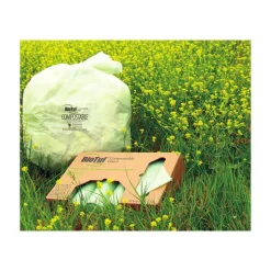 Heritage Biotuf Can Liners, 60 gal, 0.9 mil, 38" x 58", Green, 20 Bags/Roll, 5 Rolls/Carton