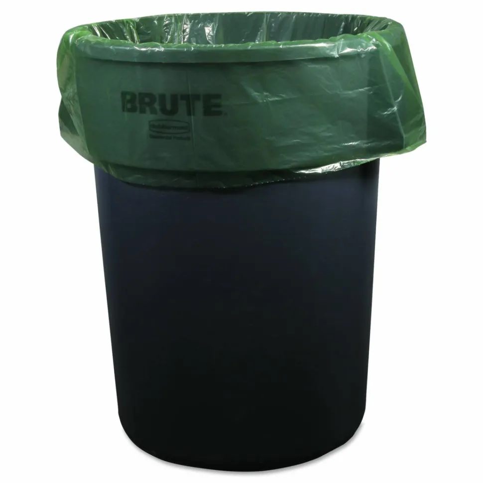 Heritage Eco Blend Max Can Liners, 60 gal Capacity, 38"x 58" Depth, 0.80 mil (20 Micron) Thickness, 100 Count - L7658TEER1