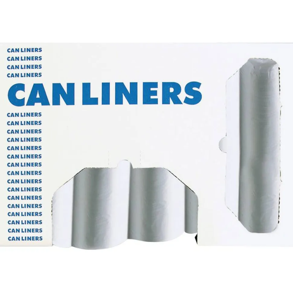 Heritage AccuFit Clear 55-gallon Can Liners - 55 gal/75 lb Capacity - 40"x 53" x 1.30 mil (33 Micron) Thickness - Clear - Can - 20 / Roll - 5 / Carton