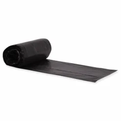 Heritage Eco Blend Max Can Liners, 33 gal, 0.8 mil, 33" x 39", Black, 25 Bags/Roll, 8 Rolls/Carton