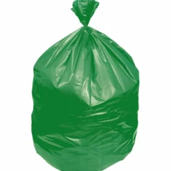 Heritage Eco Blend Max Can Liners, 23 gal, 0.8 mil, 28" x 45", Green, 25 Bags/Roll, 10 Rolls/Carton