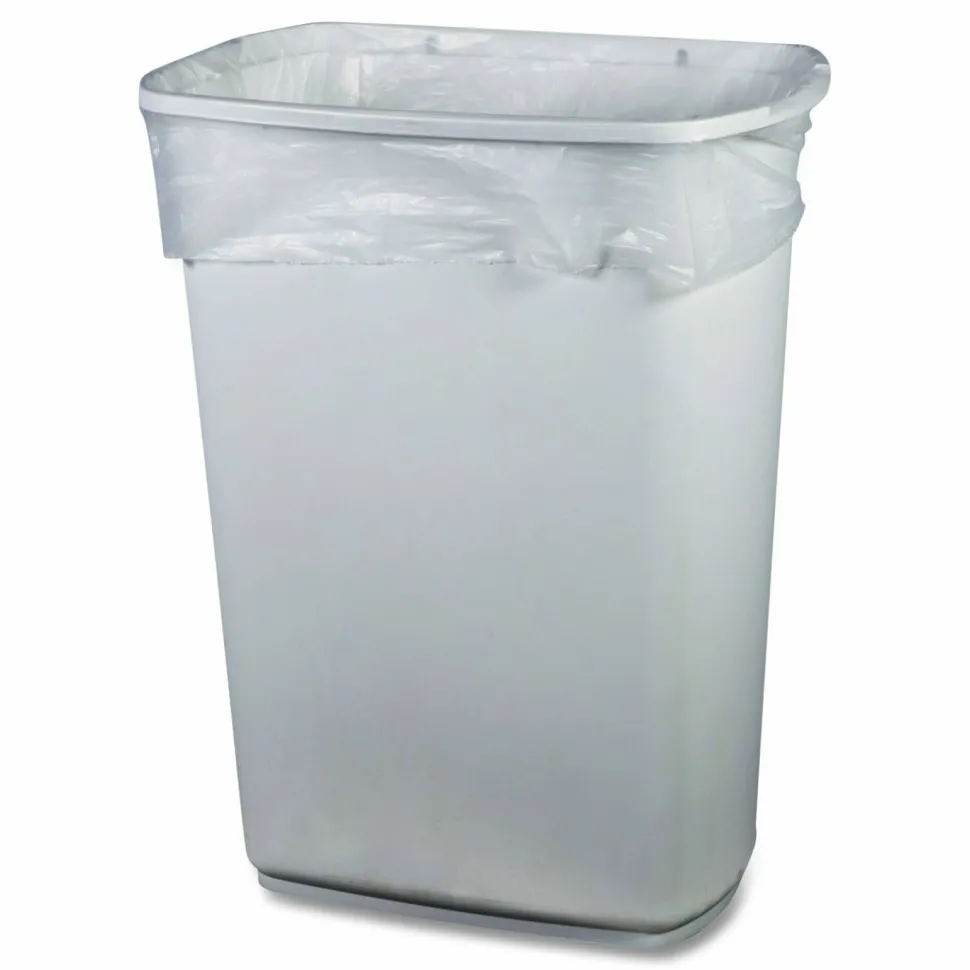 Heritage High-Density Waste Can Liners, 30 gal, 8 mic, 30" x 37", Natural, 25 Bags/Roll, 20 Rolls/Carton