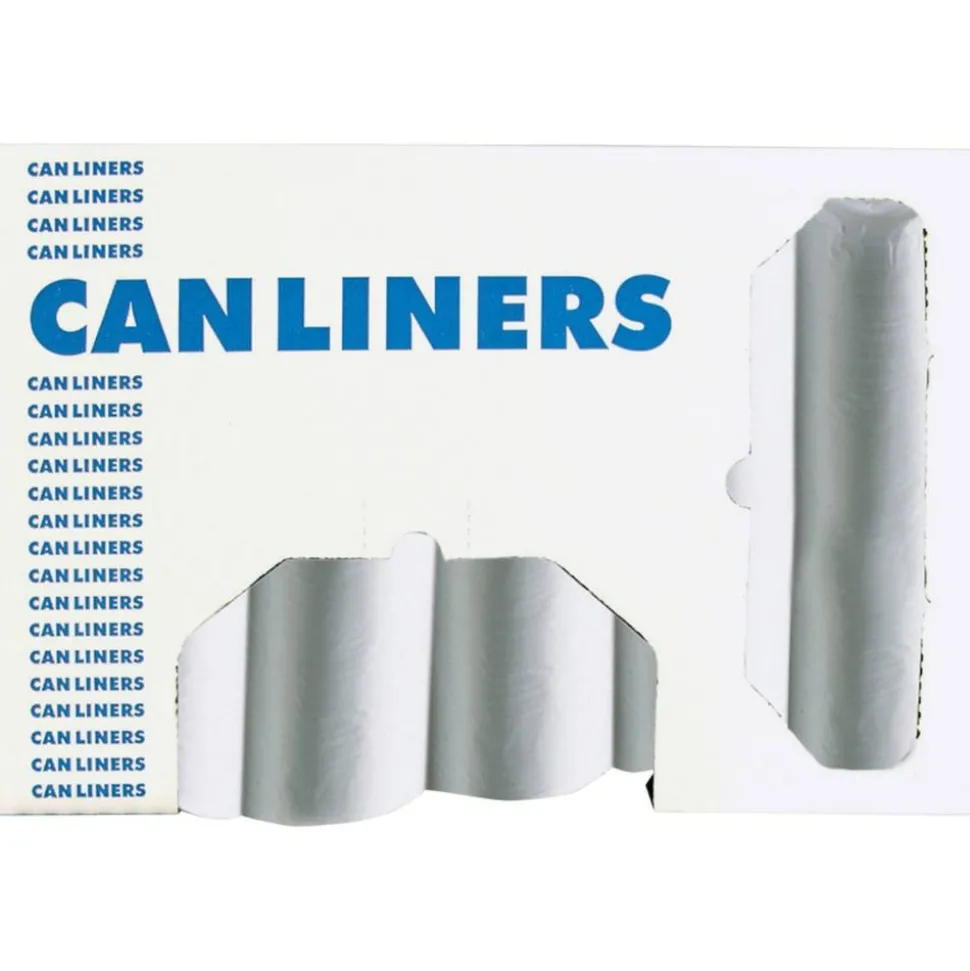 Heritage High-Density Waste Can Liners, 16 gal, 6 mic, 24" x 33", Natural, 50 Bags/Roll, 20 Rolls/Carton