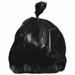 Heritage High-Density Waste Can Liners, 60 gal, 17 mic, 38" x 60", Black, 200/Carton