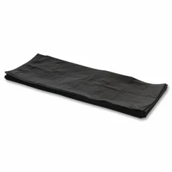 Heritage Reprocessed Resin Can Liners, 60 gal, 1.5 mil, 38" x 58", Black, Flat Pack, 100/Carton