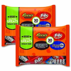 Hershey's All Time Greats Milk Chocolate Variety Pack, 15.92 oz Bag, 30 Pieces/Bag, 2 Bags/Pack