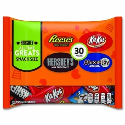 Hershey's All Time Greats Milk Chocolate Variety Pack, 15.92 oz Bag, 30 Pieces/Bag, 2 Bags/Pack