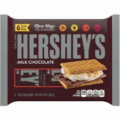Hershey's Milk Chocolate Bar, 1.55 oz Bar, 6 Bars/Pack, 2 Packs/Box