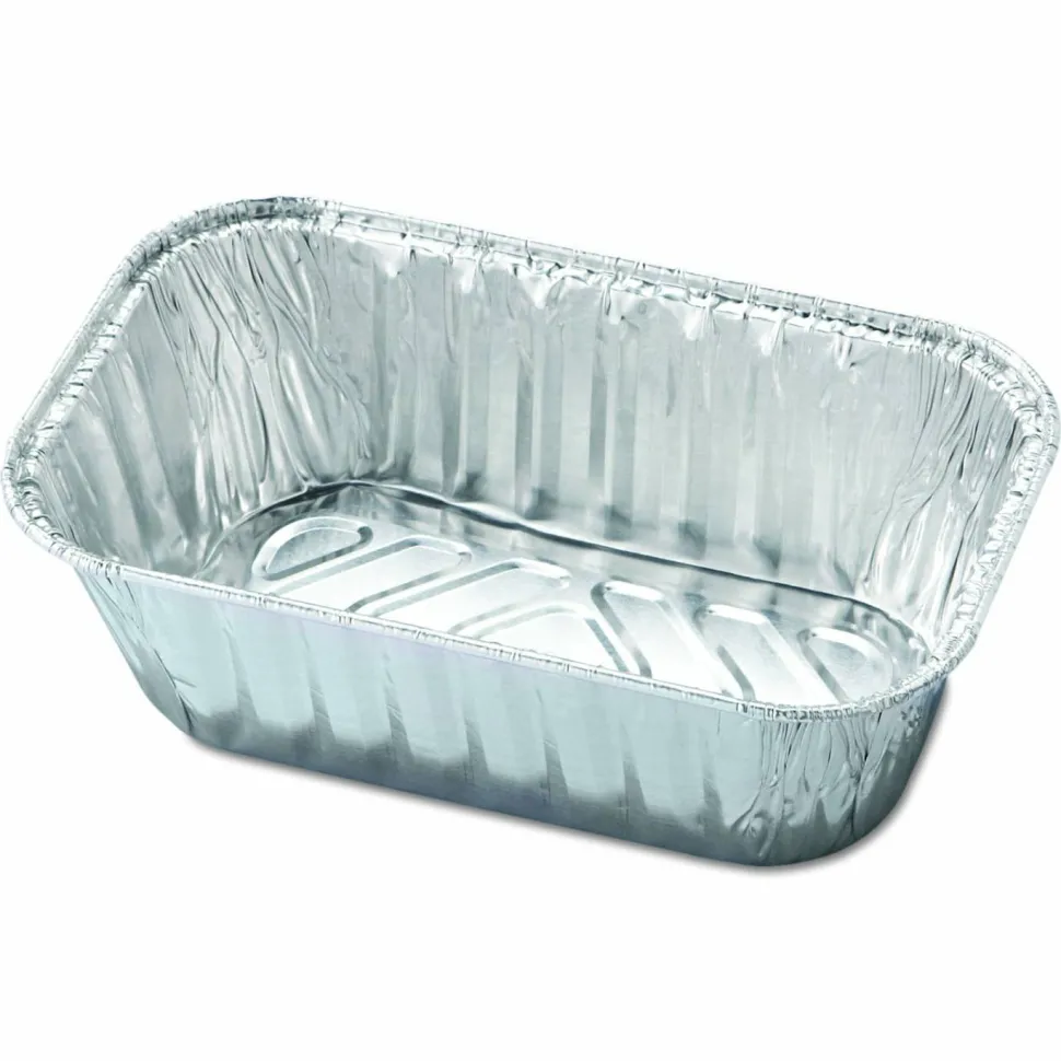 HFA Aluminum Baking Pan, #1 Loaf, 1 lb Capacity, 5.72 x 3.31 x 2.03, 200/Carton