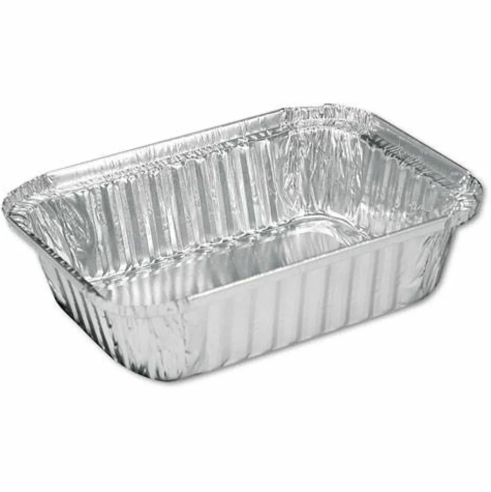 HFA Aluminum Oblong Pan, 1.5 lb, 5.13 x 7.06 x 1.69, Silver, 500/Carton