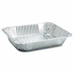 HFA Aluminum Steam Table Pans, Half Size Deep, 2.56" Deep, 10.38 x 12.75, 100/Carton