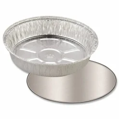 HFA Foil Laminated Board Lids, 7" Diameter, Aluminum, 500/Carton