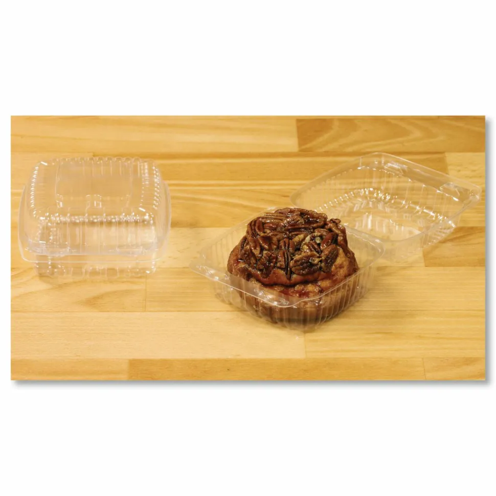 HFA Handi-Lock Single Compartment Food Container, 16 oz, 5.63 x 3.25, Clear, Plastic, 500/Carton