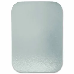 HFA Laminated Board Lid, 7 x 5, Silver/White, Aluminum, 500/Carton
