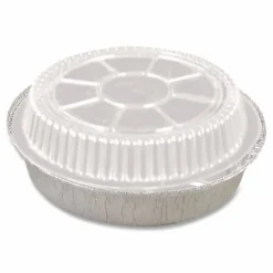 HFA Plastic Dome Lid, 8.25" Diameter x 0.88"h, Clear, 500/Carton
