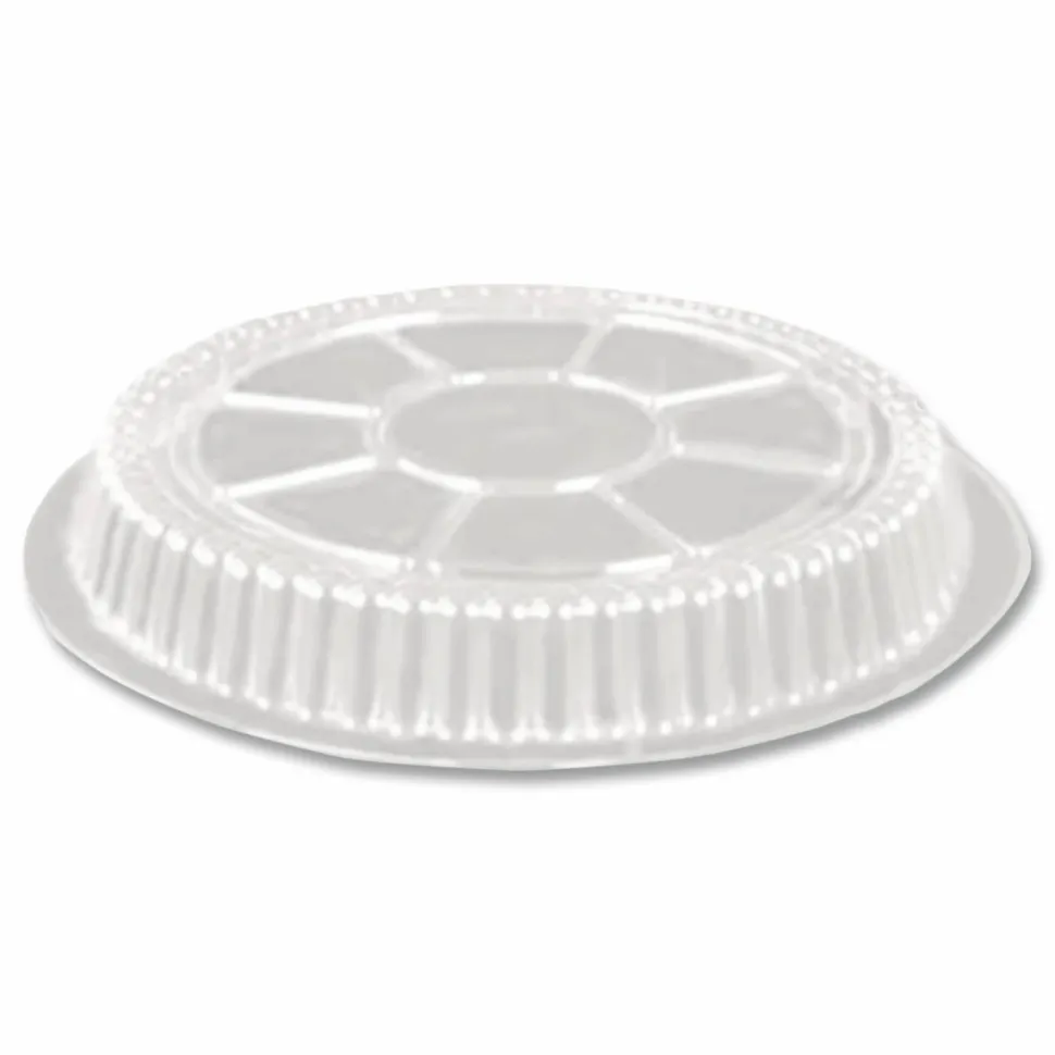 HFA Plastic Dome Lids, Fits Round Pan 2047, 7" Diameter x 0.88" h, Clear, 500/Carton