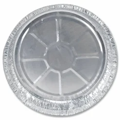 HFA Round Aluminum Container, 24 oz., 7" Diameter, Silver, 500/Carton