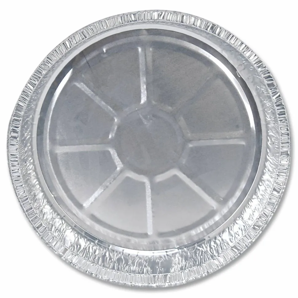 HFA Round Aluminum Container, 24 oz., 7" Diameter, Silver, 500/Carton