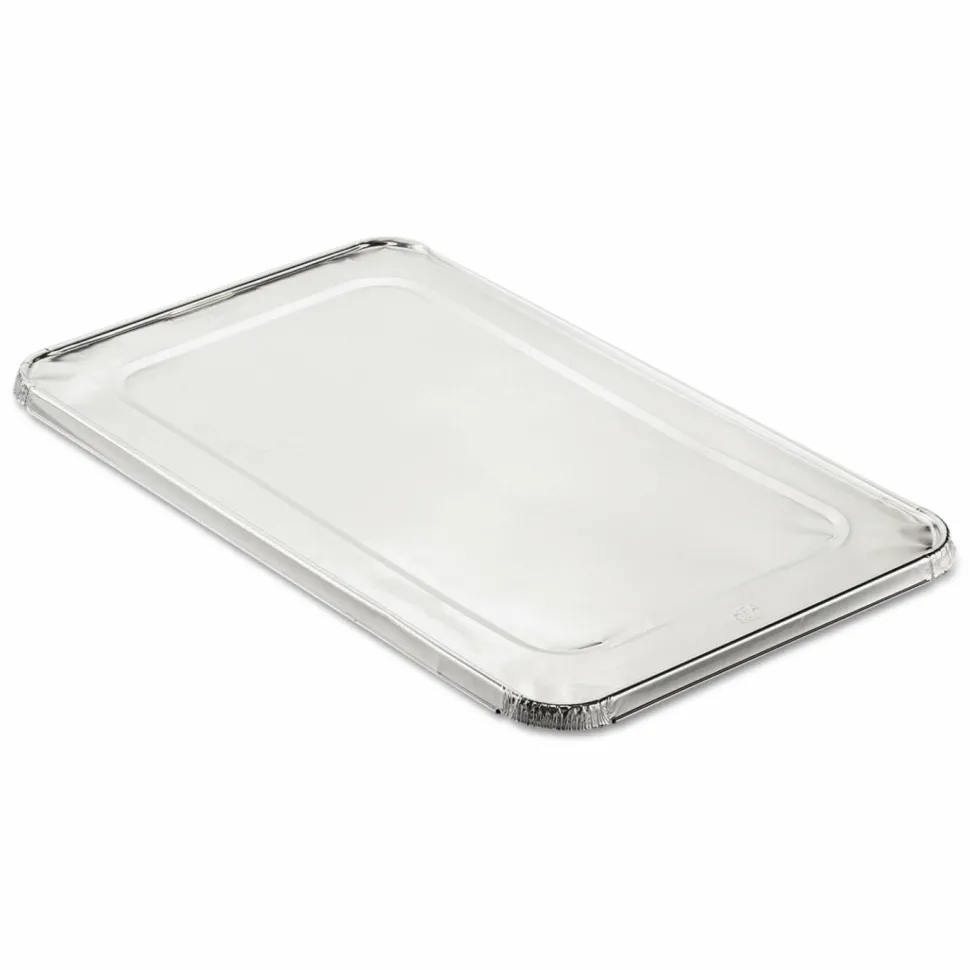 HFA Steam Pan Foil Lids, Fits Full-Size Pan, 40 Gauge, 12.88 x 20.81, 50/Carton