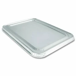HFA Steam Pan Foil Lids, Fits Full-Size Pan, 40 Gauge, 12.88 x 20.81, 50/Carton