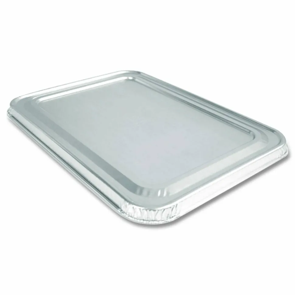 HFA Steam Pan Foil Lids, Fits Full-Size Pan, 40 Gauge, 12.88 x 20.81, 50/Carton