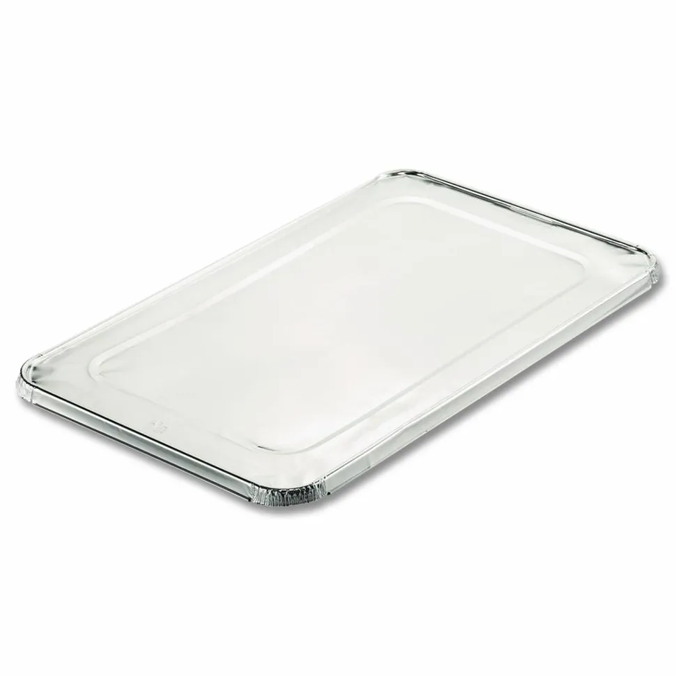 HFA Steam Pan Foil Lids, Fits Full-Size Pan, 40 Gauge, 12.88 x 20.81, 50/Carton