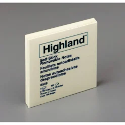 Highland Notes, 3 in x 3 in, 12 Pads, 100 Sheets/Pad, Yellow